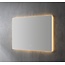 SaniPRO Badkamerspiegel Kiki Lux 80x70cm Dimbaar geïntegreerd Led-Verlichting 3 kleuren Spiegelverwarming touch lichtschakelaar