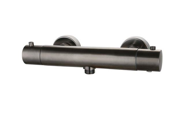 SaniPro Effeze Gunmetal thermostaatkraan douche rond opbouw 15-HOH messing SaniPro Effeze Gunmetal thermostaatkraan douche rond opbouw 15-HOH messing