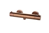 SaniPro Effeze Gunmetal thermostaatkraan douche rond opbouw 15-HOH messing SaniPro Effeze Gunmetal thermostaatkraan douche rond opbouw 15-HOH messing