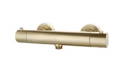SaniPro Effeze Gunmetal thermostaatkraan douche rond opbouw 15-HOH messing SaniPro Effeze Gunmetal thermostaatkraan douche rond opbouw 15-HOH messing