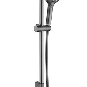 SaniPro Effeze Glijstang Douche Gunmetal kunstsof rond met standenden handdouche