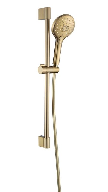 SaniPro Effeze Glijstang Douche Gunmetal kunstsof rond met standenden handdouche