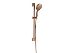 SaniPro Effeze Glijstang Douche Brons kunstsof rond met standenden handdouche