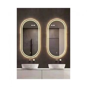 Badkamerspiegel Lodge 50x80cm Touchschakelaar, LED-verlichting front & back, incl Spiegelverwarming Badkamerspiegel Lodge 50x80cm Touchschakelaar, LED-verlichting front & back, incl Spiegelverwarming