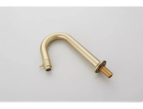 SaniPro Toiletkraan Cinci Laag Goud geborsteld messing 21cm