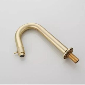 SaniPro Toiletkraan Cinci Laag Goud geborsteld messing 21cm