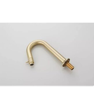 SaniPro Toiletkraan Cinci Laag Goud geborsteld messing 21cm