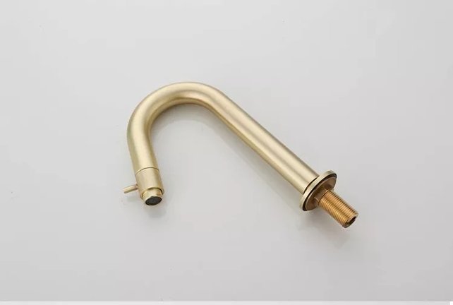 SaniPro Toiletkraan Cinci Laag Goud geborsteld messing 21cm