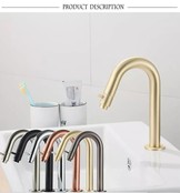 SaniPro Toiletkraan Cinci Laag Goud geborsteld messing 21cm