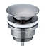 SaniPRO Gunmetal Clickwaste Afvoerplug laag universeel 5/4