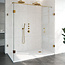 Douchecabine Venus Rechthoek Draaideur 178x97.7x200cm Antikalk Helder Glas Profielloos 8mm Veiligheidsglas Geborsteld Goud