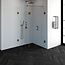 Douchecabine Venus Rechthoek Draaideur 98x87.7x200cm Antikalk Helder Glas Profielloos 8mm Veiligheidsglas Geborsteld Koper