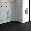 Douchecabine Venus Rechthoek Draaideur 178x87.7x200cm Antikalk Helder Glas Profielloos 8mm Veiligheidsglas Geborsteld Koper