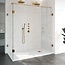 Douchecabine Venus Rechthoek Draaideur 178x87.7x200cm Antikalk Helder Glas Profielloos 8mm Veiligheidsglas Geborsteld Goud