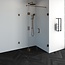 Douchecabine Venus Vierkant Draaideur met Draaibare Zijwand 98.8x97.7x200cm Antikalk Helder Glas Profielloos 8mm Veiligheidsglas Geborsteld Koper