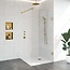 Inloopdouche Venus 97.7x200cm Antikalk Helder Glas Profielloos 8mm Veiligheidsglas Geborsteld Goud