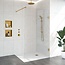 Inloopdouche Venus 117.7x200cm Antikalk Helder Glas Profielloos 8mm Veiligheidsglas Geborsteld Goud