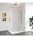 Inloopdouche Venus 117.7x200cm Antikalk Helder Glas Profielloos 8mm Veiligheidsglas Geborsteld Goud
