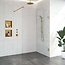 Inloopdouche Venus 127.7x200cm Antikalk Helder Glas Profielloos 8mm Veiligheidsglas Geborsteld Goud