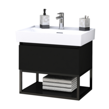 Industrieel Badkamermeubel Creavit Sharp  Zwart 60x47x50cm