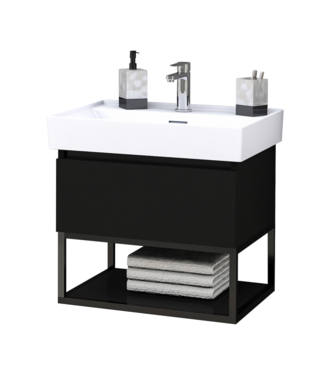 CREAVIT Industrieel Badkamermeubel Creavit Sharp  Zwart 60x47x50cm