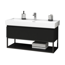 Industrieel Badkamermeubel Creavit Sharp Zwart 100x47x50cm