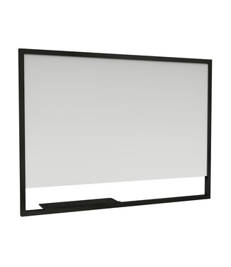 CREAVIT Industrieel badkamerspiegel Creavit Sharp Zwart Mat 100x80cm