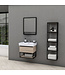 Industrieel Badkamermeubel Creavit Sharp 60x47x50cm met Stalen frame en wastafel met 1 kraangat overloop