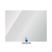 Creavit Badkamerspiegel Queen 80x60cm met LED-Verlichting Touchbediening  dimbaar Spiegel verwarming Anti-Condens