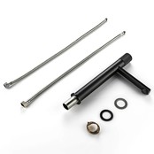 Wastafelkraan Hoog Quo Lux Mengkraan Zwart Mat 31cm