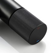 Wastafelkraan Hoog Quo Lux Mengkraan Zwart Mat 31cm