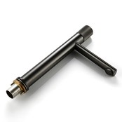 Wastafelkraan Hoog Quo Lux Mengkraan Gunmetal 31cm