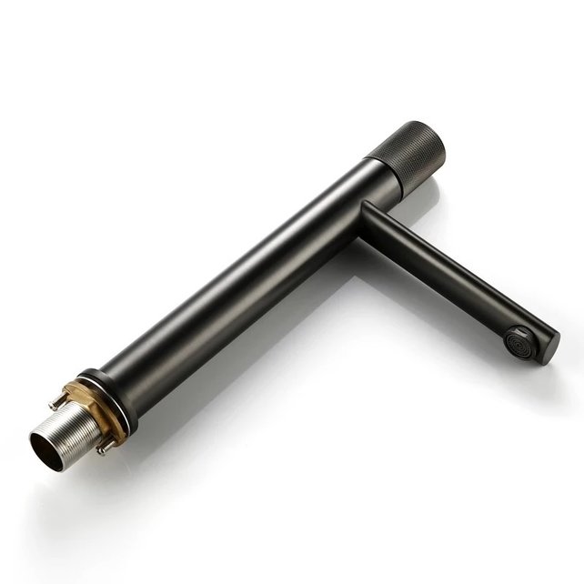 Wastafelkraan Hoog Quo Lux Mengkraan Gunmetal 31cm