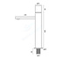 Wastafelkraan Hoog Quo Lux Mengkraan Gunmetal 31cm