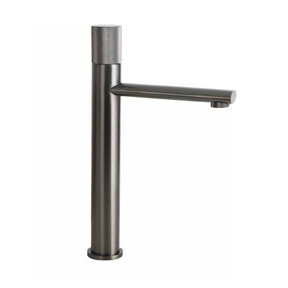 Wastafelkraan Hoog Quo Lux Mengkraan Gunmetal 31cm