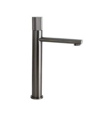 SANETTI Wastafelkraan Hoog Quo Lux Mengkraan Gunmetal 31cm