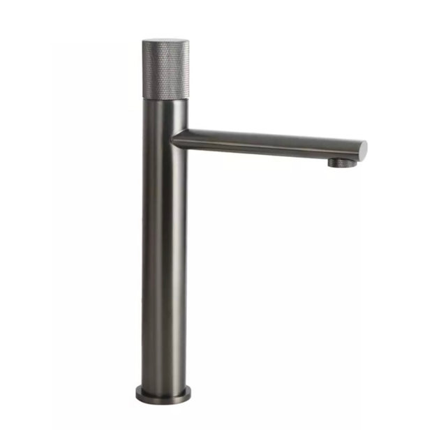 Wastafelkraan Hoog Quo Lux Mengkraan Gunmetal 31cm