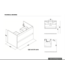 Wastafelonderkast Sally Mat Zwart 80cm 76x45,5x50cm 2x Softclose lades MDF Voorgemonteerd