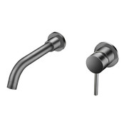 Inbouw wastafelkraan Rome Gunmetal Creavit Aloni Mengkraan uitloop 22cm Inbouw wastafelkraan Rome Gunmetal Creavit Aloni Mengkraan uitloop 22cm
