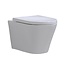 Randloos Hangtoilet Saturna Wandcloset Hangend toilet WC Pot incl. Toiletbril Flatline 52x42x27cm
