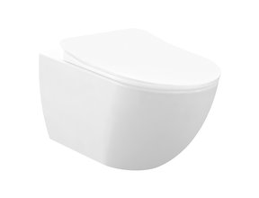 Creavit Freedom Hangtoilet met Bidet Mat Wit 51x35,5x29 cm incl. softclose toiletbril FE320