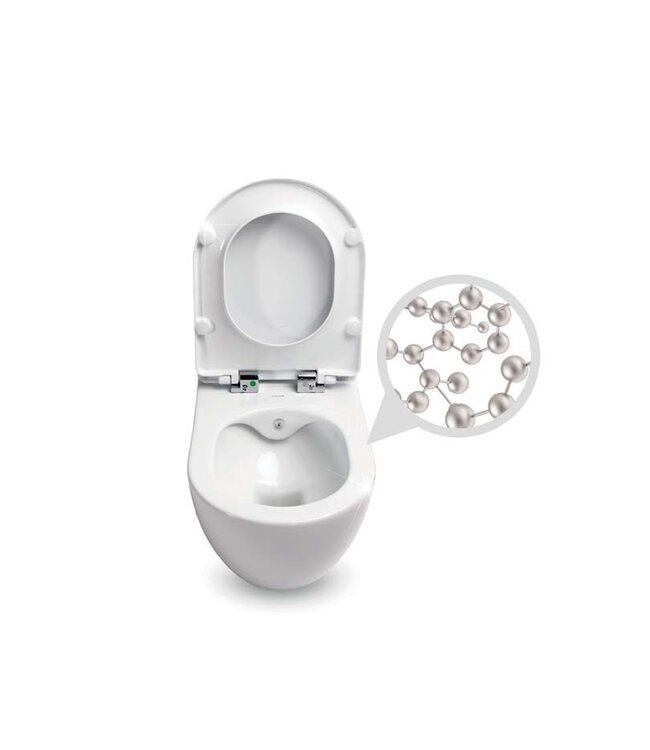 Creavit Freedom Hangtoilet met Bidet Mat Wit 51x35,5x29 cm incl softclose toiletbril FE320