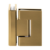 Douchecabine Venus Rechthoek Draaideur 158x87.7x200cm Antikalk Helder Glas Profielloos 8mm Veiligheidsglas Geborsteld Goud