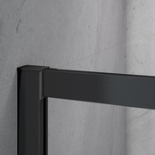 Douchecabine Donna 100x100 cm Mat Zwart Schuifdeur Hoekinstap Vierkant Douchecabine Donna 100x100 cm Mat Zwart Schuifdeur Hoekinstap Vierkant