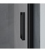 Douchecabine Donna 90x90 cm Mat Zwart Schuifdeur Hoekinstap Vierkant