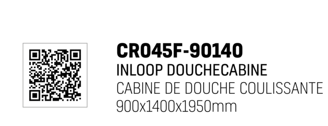 Douchecabine Rechthoek 140x90x195cm Creavit Aloni Slide 8mm veiligheidsglas Anti-kalk nano-coating Douchecabine Rechthoek 140x90x195cm Creavit Aloni Slide 8mm veiligheidsglas Anti-kalk nano-coating