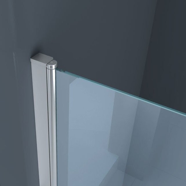 Glazen Douchedeur 70cm - Mania Helder Glas Nisdeur met Draaideur - Verstelbaar Swingdeur met Antikalk