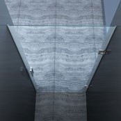 Douchedeur Nisdeur Draaideur 80x200cm Antikalk Helder Glas Chroom Profielloos 8mm Veiligheidsglas Easy Clean