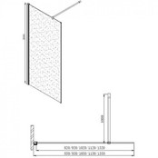 Inloopdouche Stern 120x200 cm Melkglas Chroom Profiel 10mm Veiligheidsglas Easy Clean Inloopdouche Stern 120x200 cm Melkglas Chroom Profiel 10mm Veiligheidsglas Easy Clean