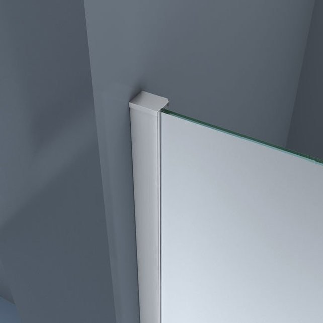 Inloopdouche Stern 100x200 cm Melkglas Chroom Profiel 10mm Veiligheidsglas Easy Clean